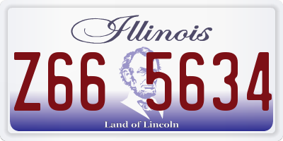 IL license plate Z665634