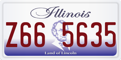 IL license plate Z665635