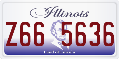 IL license plate Z665636
