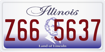 IL license plate Z665637