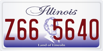 IL license plate Z665640