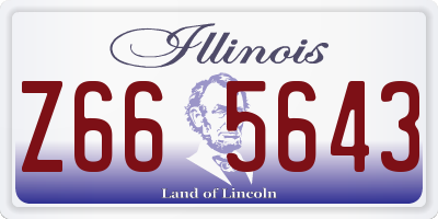 IL license plate Z665643