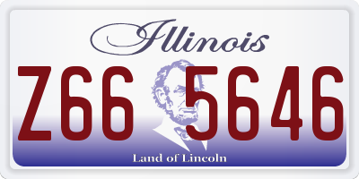 IL license plate Z665646