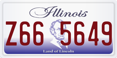 IL license plate Z665649