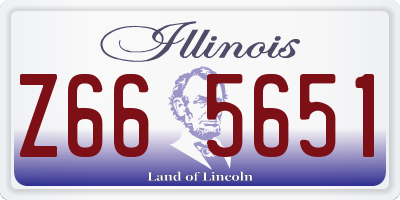 IL license plate Z665651