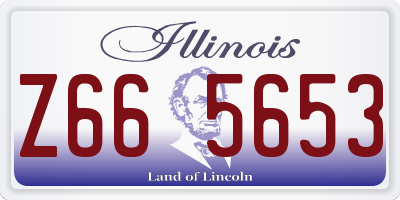IL license plate Z665653
