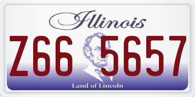 IL license plate Z665657