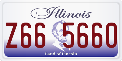 IL license plate Z665660
