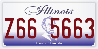 IL license plate Z665663