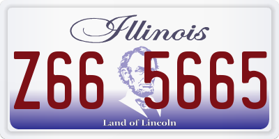 IL license plate Z665665