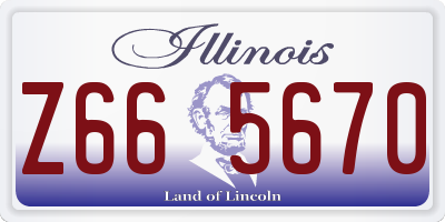 IL license plate Z665670