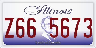 IL license plate Z665673