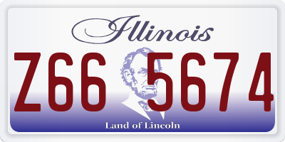 IL license plate Z665674