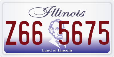 IL license plate Z665675