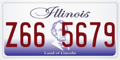 IL license plate Z665679