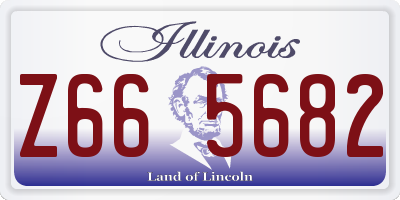 IL license plate Z665682
