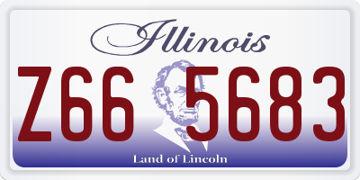 IL license plate Z665683