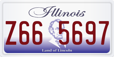 IL license plate Z665697
