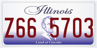 IL license plate Z665703