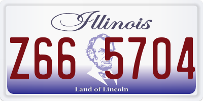 IL license plate Z665704