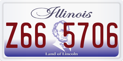 IL license plate Z665706
