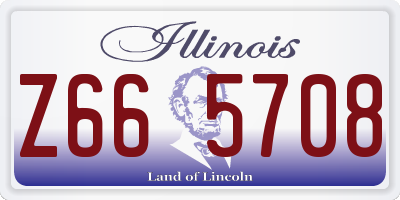 IL license plate Z665708