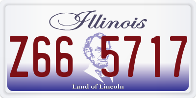 IL license plate Z665717