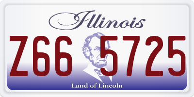 IL license plate Z665725