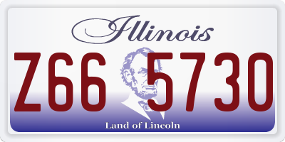IL license plate Z665730