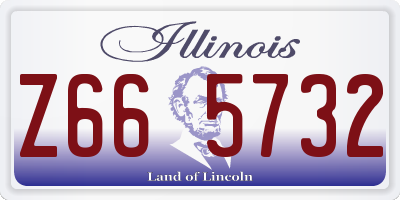 IL license plate Z665732