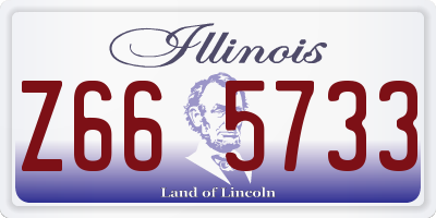 IL license plate Z665733