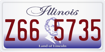 IL license plate Z665735