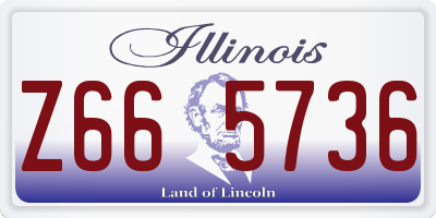 IL license plate Z665736