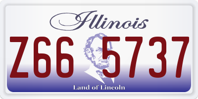 IL license plate Z665737