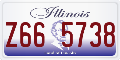 IL license plate Z665738