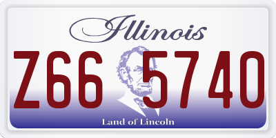 IL license plate Z665740