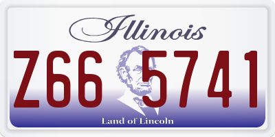 IL license plate Z665741