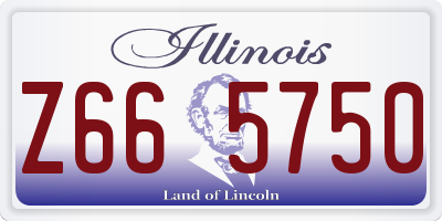 IL license plate Z665750