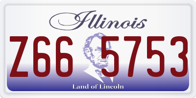 IL license plate Z665753