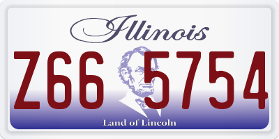IL license plate Z665754