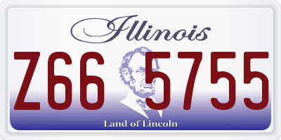 IL license plate Z665755