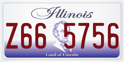 IL license plate Z665756