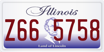 IL license plate Z665758