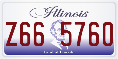 IL license plate Z665760