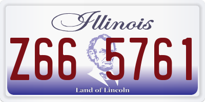 IL license plate Z665761