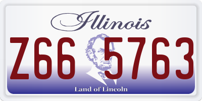 IL license plate Z665763