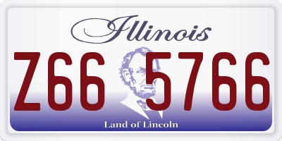 IL license plate Z665766