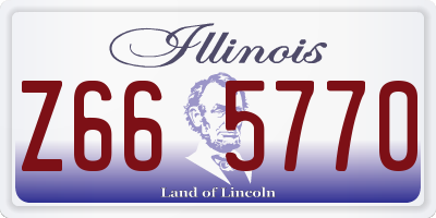 IL license plate Z665770