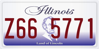 IL license plate Z665771