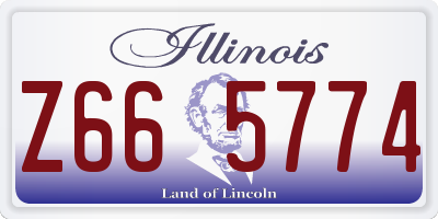 IL license plate Z665774